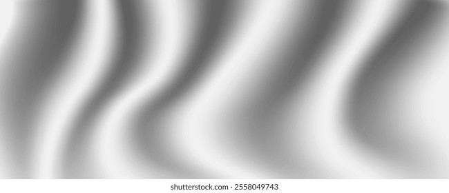 Abstract orange white and gray luxury fabric wave background. Smooth liquid wave. Elegant shiny silk satin texture. 