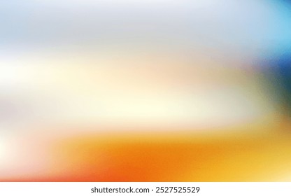 Abstractas fondo líquido de luz naranja y blanca. Mezcla de colores brillantes con efecto de malla degradada. Fluido de mezcla colorida borrosa y grano grunge gradación de textura, Vector de ruido de fondo abstracto borroso