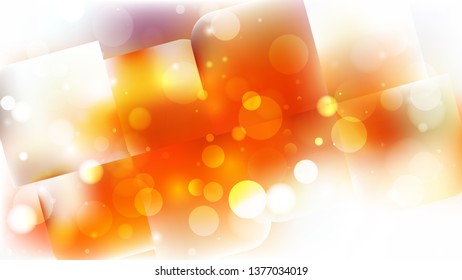 Abstract Orange and White Lights Background