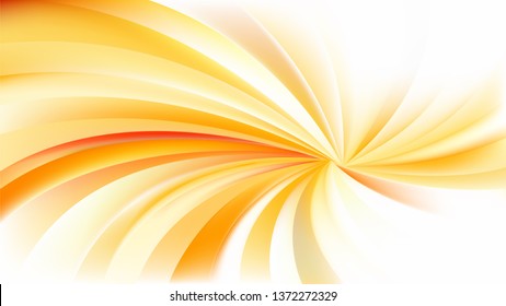 Abstract Orange and White Spiral Background Vector Illustration
