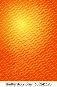 Abstract Orange, yellow, background a4 format. Halftone pattern spiral. Wave circle curve