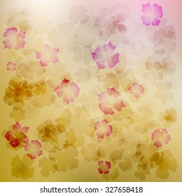 Abstract orange  yellow background art flower vector 