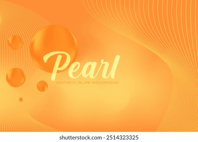 Abstrato laranja, fundo amarelo com textura de gradiente borrada. Fluido bonito brilhando bolhas 3D, curvas formas geométricas tecnologia pano de fundo. Ótimo para apresentação de produto, infográficos, banner.
