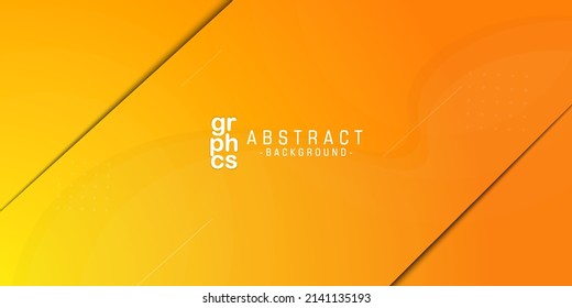 abstract orange yellow background with fluid shapes.3d look with shadow. colorful design. bright and modern concept. eps10 vector
