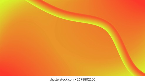 Fondo naranja y amarillo Abstractas con curva fluida para el Diseño gráfico