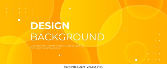 Abstract Orange Yellow Background with Overlapping Circle Shapes