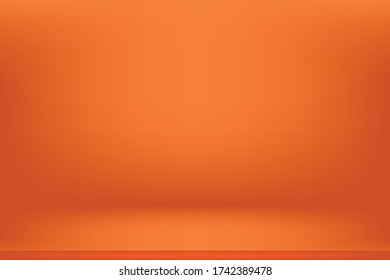 Abstract Orange yellow backgrounds gradient vector illustration, display products ,room, interior