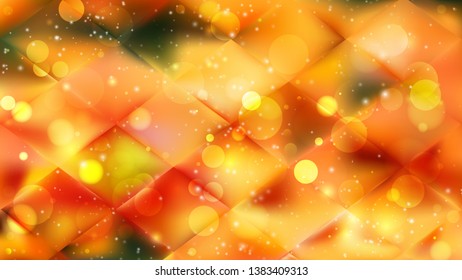 Abstract Orange and Yellow Blur Lights Background Vector