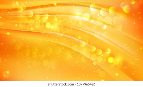 Abstract Orange and Yellow Blurred Bokeh Background Image