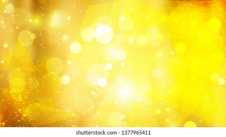 Abstract Orange and Yellow Bokeh Lights Background Vector