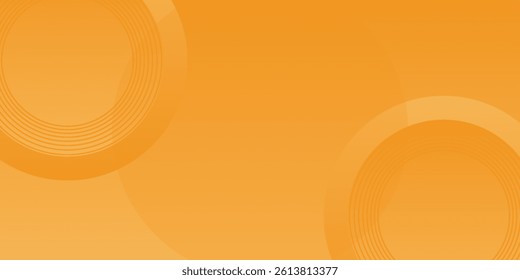 Abstract Orange and Yellow Circular Background
