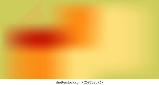 Abstract orange yellow color gradient blurred modern art background simple waves