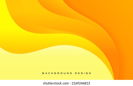 abstract orange and yellow curve background