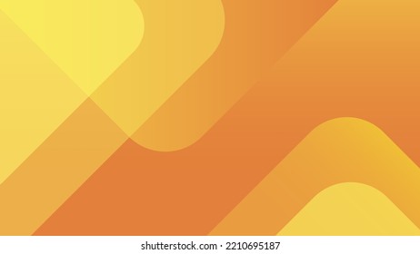 Abstract orange and yellow diagonal geometric vector background 