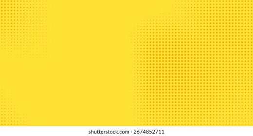 Abstrakter orangefarbener gelber Punktdruck. Punktmuster für Pop-Art. 