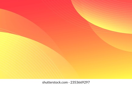 Abstract orange and yellow fluid shape modern background. Eps10 vector