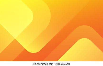 Abstract orange and yellow geometric background. Dynamic shapes composition. Cool background design for posters. Vector illustration - Shutterstock ID 2105607560