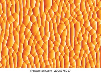 Resumen de fondo geométrico anaranjado y amarillo. triángulo y formas cuadradas. ilustración vectorial.
