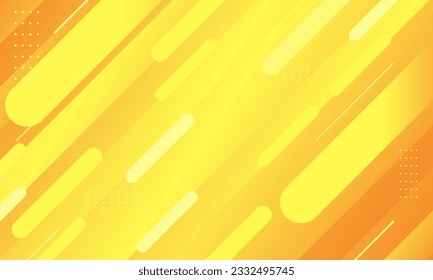 Resumen de fondo geométrico anaranjado y amarillo. fondo geométrico. Diseño vectorial de composición de formas dinámicas