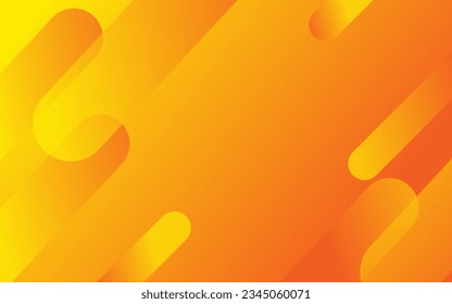 Abstract orange and yellow geometric background. Dynamic shapes composition. Cool background design for posters. Vector illustration