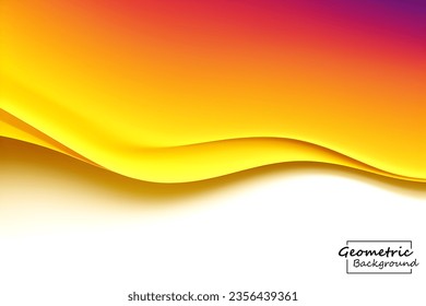Abstract orange and yellow geometric background. Dynamic shapes composition. Vector illustration.