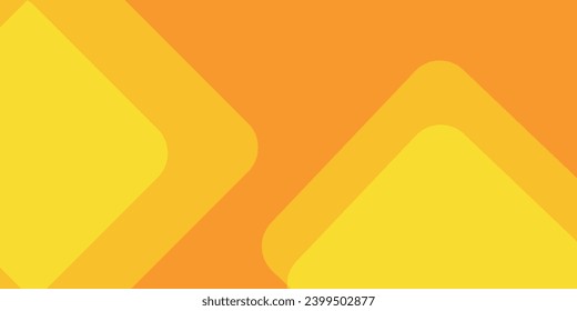 Resumen de fondo geométrico anaranjado y amarillo. Composición dinámica de formas. Diseño de fondo frío para afiches. Ilustración del vector