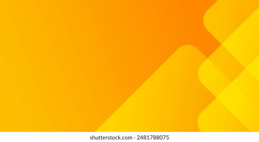 Abstrakter orange und gelber geometrischer Hintergrund. Dynamische Formen. Cooles Hintergrunddesign für Poster. Vektorillustration