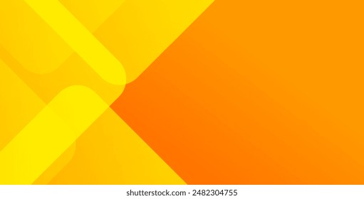 Abstrakter orange und gelber geometrischer Hintergrund. Dynamische Formen. Cooles Hintergrunddesign für Poster. Vektorillustration