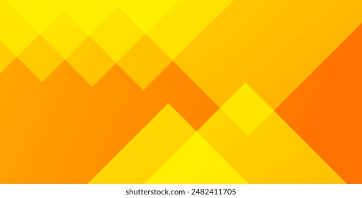 Abstract orange and yellow geometric background. Dynamic shapes composition. Cool background design for posters. Vector illustration