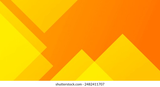 Fondo geométrico Abstractas naranja y amarillo. Composición de Formas dinámicas. Diseño de fondo fresco para carteles. Ilustración vectorial