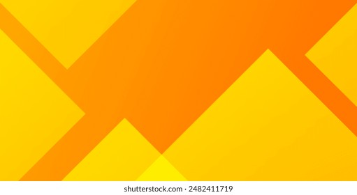 Abstract orange and yellow geometric background. Dynamic shapes composition. Cool background design for posters. Vector illustration