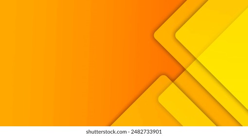 Fondo geométrico Abstractas naranja y amarillo. Composición de Formas dinámicas. Diseño de fondo fresco para carteles. Ilustración vectorial