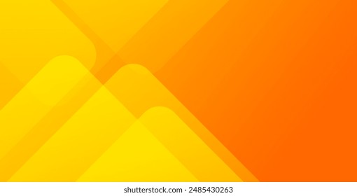 Abstract orange and yellow geometric background. Dynamic shapes composition. Cool background design for posters. Vector illustration