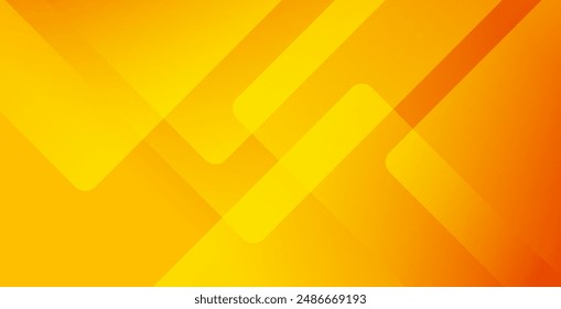 Abstrakter orange und gelber geometrischer Hintergrund. Dynamische Formen. Cooles Hintergrunddesign für Poster. Vektorillustration