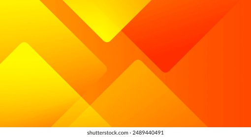 Fondo geométrico Abstractas naranja y amarillo. Composición de Formas dinámicas. Diseño de fondo fresco para carteles. Ilustración vectorial