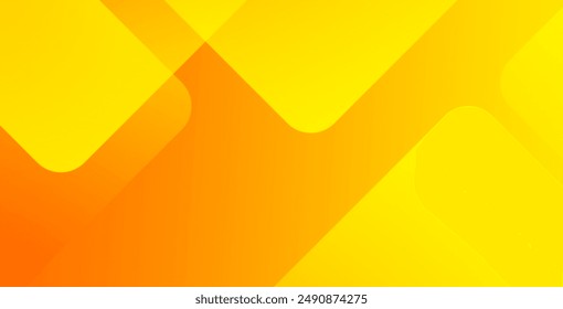 Abstrakter orange und gelber geometrischer Hintergrund. Dynamische Formen. Cooles Hintergrunddesign für Poster. Vektorillustration