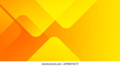 Abstract orange and yellow geometric background. Dynamic shapes composition. Cool background design for posters. Vector illustration