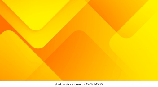 Abstract orange and yellow geometric background. Dynamic shapes composition. Cool background design for posters. Vector illustration