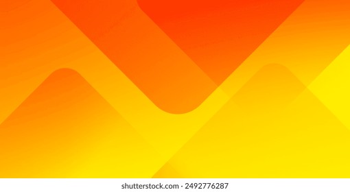 Fondo geométrico Abstractas naranja y amarillo. Composición de Formas dinámicas. Diseño de fondo fresco para carteles. Ilustración vectorial