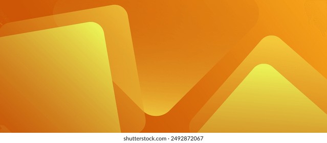 Abstract orange and yellow geometric background. Dynamic shapes composition. Cool background design for posters. Vector