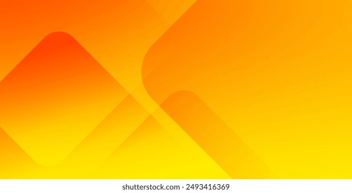 Abstrakter orange und gelber geometrischer Hintergrund. Dynamische Formen. Cooles Hintergrunddesign für Poster. Vektorillustration