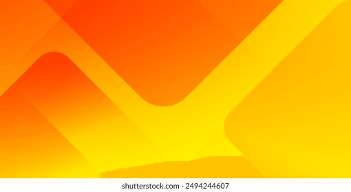 Abstract orange and yellow geometric background. Dynamic shapes composition. Cool background design for posters. Vector illustration