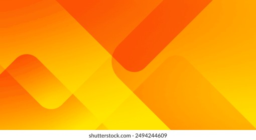 Abstract orange and yellow geometric background. Dynamic shapes composition. Cool background design for posters. Vector illustration