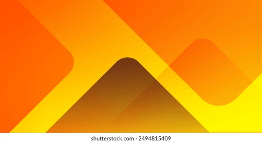 Abstract orange and yellow geometric background. Dynamic shapes composition. Cool background design for posters. Vector illustration