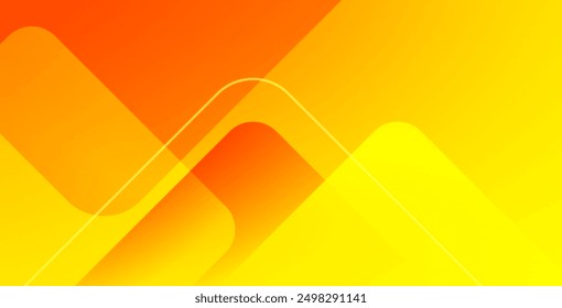 Abstract orange and yellow geometric background. Dynamic shapes composition. Cool background design for posters. Vector illustration