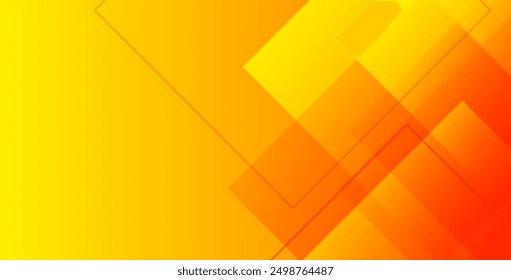 Fondo geométrico naranja y amarillo Abstractas. Composición de Formas dinámicas. Diseño de fondo fresco para carteles. Ilustración vectorial