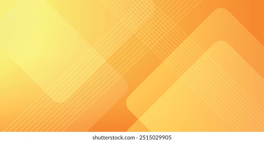 Abstract orange and yellow geometric background. Dynamic shapes composition. Cool background design for posters. Vector illustration