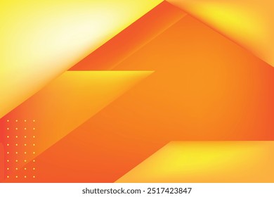 Abstract orange and yellow geometric background. Vector illustration for your design.