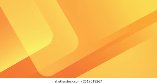 Abstract orange and yellow geometric background. Dynamic shapes composition. Cool background design for posters. Vector illustration