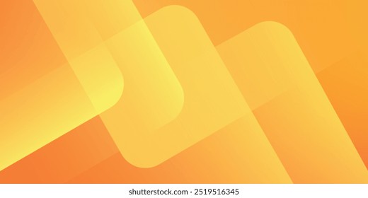 Fundo geométrico laranja e amarelo. Composição de formas dinâmicas. Design de fundo legal para cartazes. Ilustração vetorial